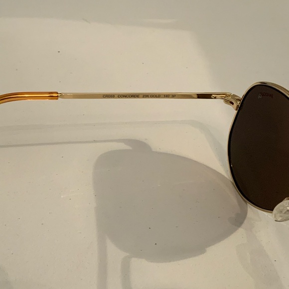 Randolph 23K Gold Aviator Sunglasses - Picture 5 of 6